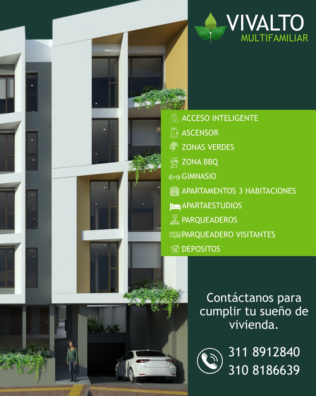 Proyecto de Apartaestudios y apartamentos, Tunja.